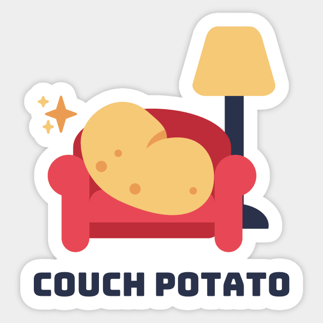 Couch Potato Sticker by The Gift Hub